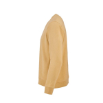 Sweatshirt unissexo de algodão orgânico com felpa francesa 300 g/m² Capri cor amarelo terceira vista 