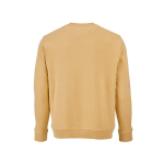 Sweatshirt unissexo de algodão orgânico com felpa francesa 300 g/m² Capri cor amarelo vista traseira 