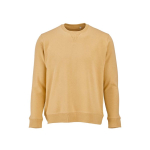 Sweatshirt unissexo de algodão orgânico com felpa francesa 300 g/m² Capri cor amarelo vista frontal 