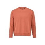 Sweatshirt unissexo de algodão orgânico com felpa francesa 300 g/m² Capri cor cor-de-laranja vista frontal 