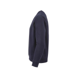 Sweatshirt unissexo de algodão orgânico com felpa francesa 300 g/m² Capri cor azul-marinho terceira vista 