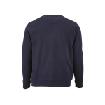 Sweatshirt unissexo de algodão orgânico com felpa francesa 300 g/m² Capri cor azul-marinho vista traseira 