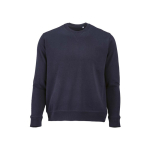 Sweatshirt unissexo de algodão orgânico com felpa francesa 300 g/m² Capri cor azul-marinho vista frontal 