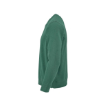 Sweatshirt unissexo de algodão orgânico com felpa francesa 300 g/m² Capri cor verde-escuro terceira vista 