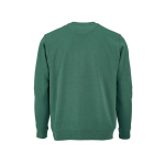 Sweatshirt unissexo de algodão orgânico com felpa francesa 300 g/m² Capri cor verde-escuro vista traseira 