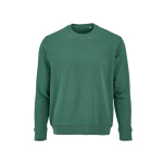 Sweatshirt unissexo de algodão orgânico com felpa francesa 300 g/m² Capri cor verde-escuro vista frontal 