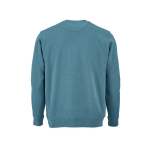 Sweatshirt unissexo de algodão orgânico com felpa francesa 300 g/m² Capri cor azul petróleo vista traseira 
