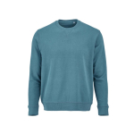 Sweatshirt unissexo de algodão orgânico com felpa francesa 300 g/m² Capri cor azul petróleo vista frontal 