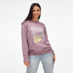 Sweatshirt unissexo de algodão orgânico com felpa francesa 300 g/m² Capri cor lilás terceira vista ambiente