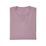 Sweatshirt unissexo de algodão orgânico com felpa francesa 300 g/m² Capri cor lilás segunda vista frontal 