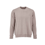 Sweatshirt unissexo de algodão orgânico com felpa francesa 300 g/m² Capri cor cinzento topo vista frontal 