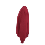 Sweatshirt unissexo oversize em algodão orgânico 340 g/m² Whitehaven cor bordeaux terceira vista 