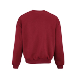 Sweatshirt unissexo oversize em algodão orgânico 340 g/m² Whitehaven cor bordeaux vista traseira 