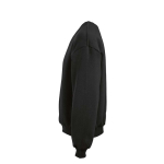 Sweatshirt unissexo oversize em algodão orgânico 340 g/m² Whitehaven cor preto terceira vista 