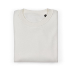 Sweatshirt unissexo oversize em algodão orgânico 340 g/m² Whitehaven cor branco segunda vista frontal 