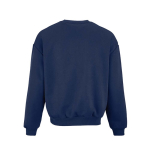 Sweatshirt unissexo oversize em algodão orgânico 340 g/m² Whitehaven cor azul-marinho vista traseira 