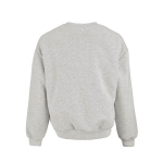 Sweatshirt unissexo oversize em algodão orgânico 340 g/m² Whitehaven cor cinzento-claro mesclado vista traseira 