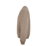 Sweatshirt unissexo oversize em algodão orgânico 340 g/m² Whitehaven cor castanho-claro terceira vista 
