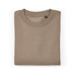Sweatshirt unissexo oversize em algodão orgânico 340 g/m² Whitehaven cor castanho-claro segunda vista frontal 