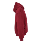 Sweatshirt capuz oversize 340 g/m² em algodão e poliéster reciclado Ericeira cor bordeaux segunda vista