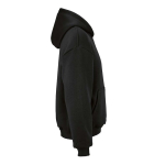 Sweatshirt capuz oversize 340 g/m² em algodão e poliéster reciclado Ericeira cor preto segunda vista