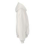 Sweatshirt capuz oversize 340 g/m² em algodão e poliéster reciclado Ericeira cor branco segunda vista
