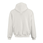 Sweatshirt capuz oversize 340 g/m² em algodão e poliéster reciclado Ericeira cor branco vista traseira 