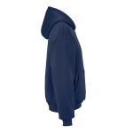 Sweatshirt capuz oversize 340 g/m² em algodão e poliéster reciclado Ericeira cor azul-marinho segunda vista