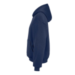 Sweatshirt capuz oversize 340 g/m² em algodão e poliéster reciclado Ericeira cor azul-marinho terceira vista 