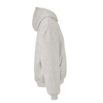 Sweatshirt capuz oversize 340 g/m² em algodão e poliéster reciclado Ericeira cor cinzento-claro mesclado segunda vista