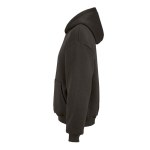 Sweatshirt capuz oversize 340 g/m² em algodão e poliéster reciclado Ericeira cor lilás terceira vista 