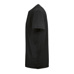 T-shirt unissexo em algodão orgânico corte regular 165g/m² Copacabana cor preto terceira vista 