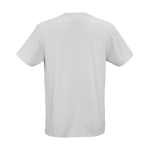 T-shirt unissexo em algodão orgânico corte regular 165g/m² Copacabana cor cinzento-claro vista traseira 
