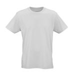 T-shirt unissexo em algodão orgânico corte regular 165g/m² Copacabana cor cinzento-claro vista frontal 