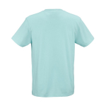 T-shirt unissexo em algodão orgânico corte regular 165g/m² Copacabana cor verde-claro vista traseira 