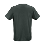 T-shirt unissexo em algodão orgânico corte regular 165g/m² Copacabana cor verde-escuro vista traseira 