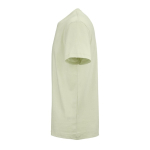 T-shirt unissexo em algodão orgânico corte regular 165g/m² Copacabana cor verde pastel terceira vista 
