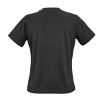 T-shirt de senhora em algodão orgânico ring-spun 165 g/m² Copacabana cor preto vista traseira 