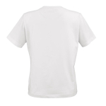 T-shirt de senhora em algodão orgânico ring-spun 165 g/m² Copacabana cor branco vista traseira 