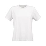 T-shirt de senhora em algodão orgânico ring-spun 165 g/m² Copacabana cor branco vista frontal 