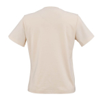 T-shirt de senhora em algodão orgânico ring-spun 165 g/m² Copacabana cor bege vista traseira 
