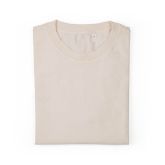 T-shirt de senhora em algodão orgânico ring-spun 165 g/m² Copacabana cor bege segunda vista frontal 