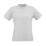 T-shirt de senhora em algodão orgânico ring-spun 165 g/m² Copacabana cor cinzento-claro vista frontal 