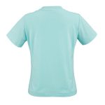 T-shirt de senhora em algodão orgânico ring-spun 165 g/m² Copacabana cor verde-claro vista traseira 
