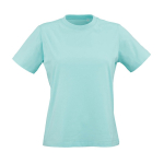 T-shirt de senhora em algodão orgânico ring-spun 165 g/m² Copacabana cor verde-claro vista frontal 
