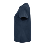 T-shirt de senhora em algodão orgânico ring-spun 165 g/m² Copacabana cor azul-marinho terceira vista 