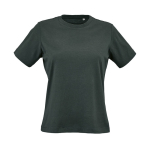 T-shirt de senhora em algodão orgânico ring-spun 165 g/m² Copacabana cor verde-escuro vista frontal 