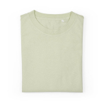 T-shirt de senhora em algodão orgânico ring-spun 165 g/m² Copacabana cor verde pastel segunda vista frontal 