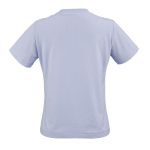 T-shirt de senhora em algodão orgânico ring-spun 165 g/m² Copacabana cor azul pastel vista traseira 