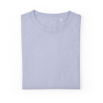 T-shirt de senhora em algodão orgânico ring-spun 165 g/m² Copacabana cor azul pastel segunda vista frontal 